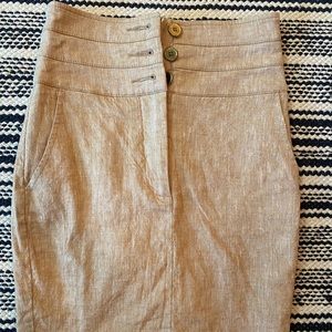 Button up pencil skirt